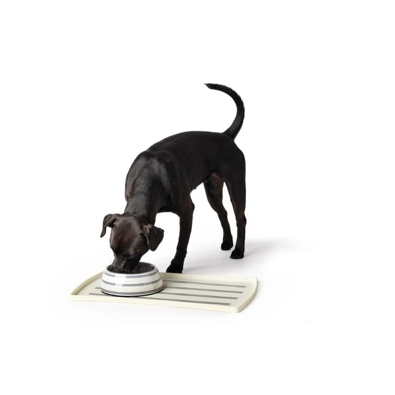 Hunter Melamin Hundeskål Silda Hvid/Grå 350 ml